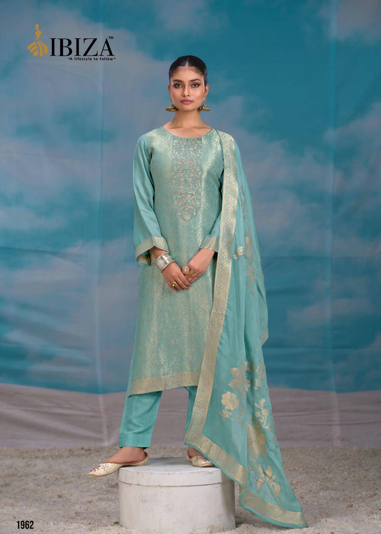 Ibiza Summer Pearls Salwar suits wholesale prices in Mumbai